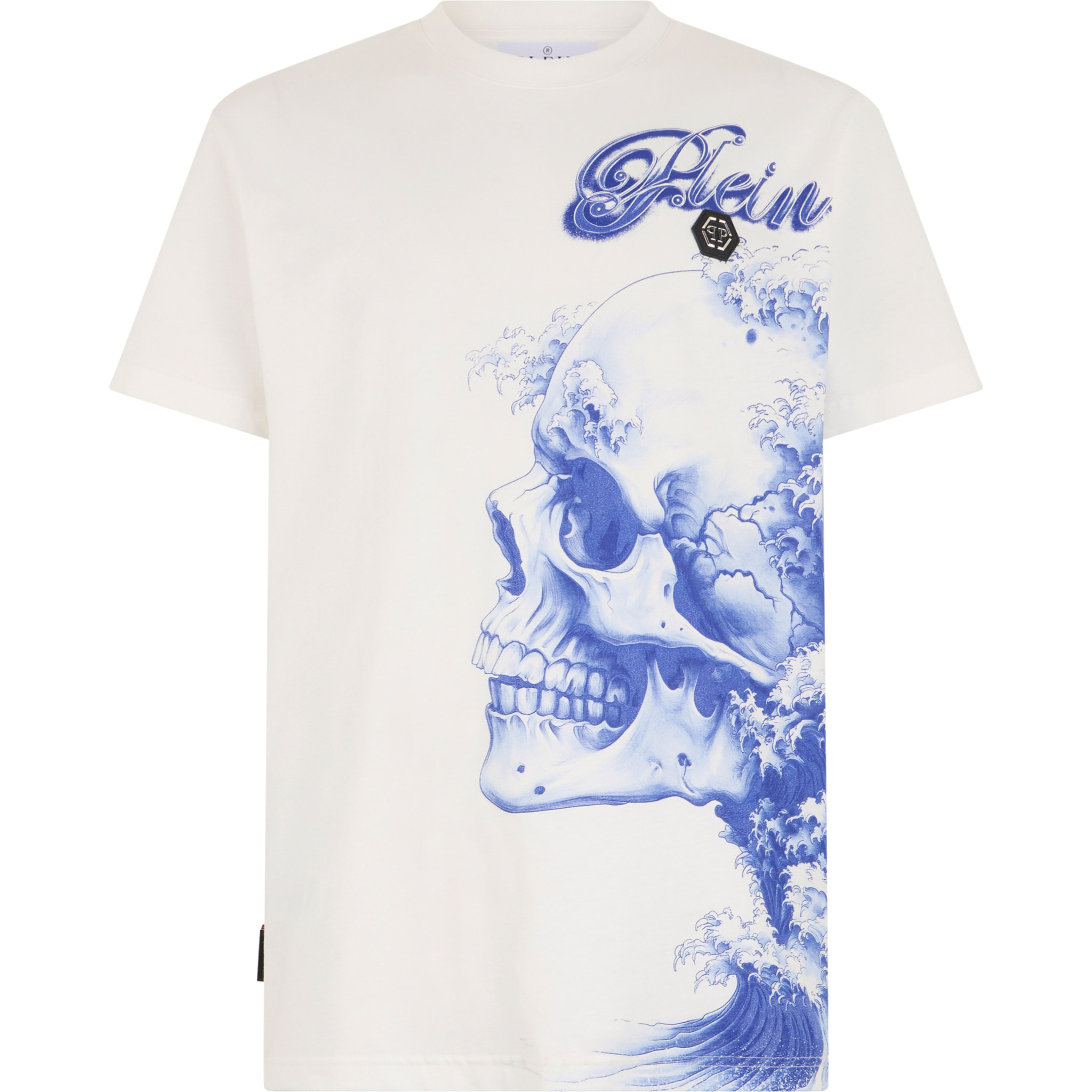 PHILIPP PLEIN Round Neck T-Shirt Ceramic Skull
