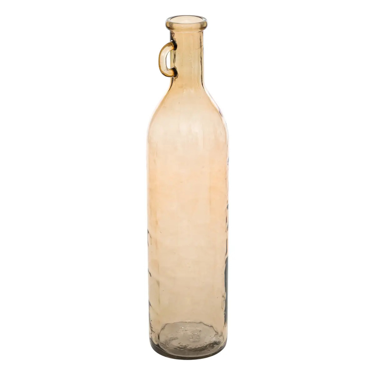 Vase verre bouteille Yana rose clair H75cm