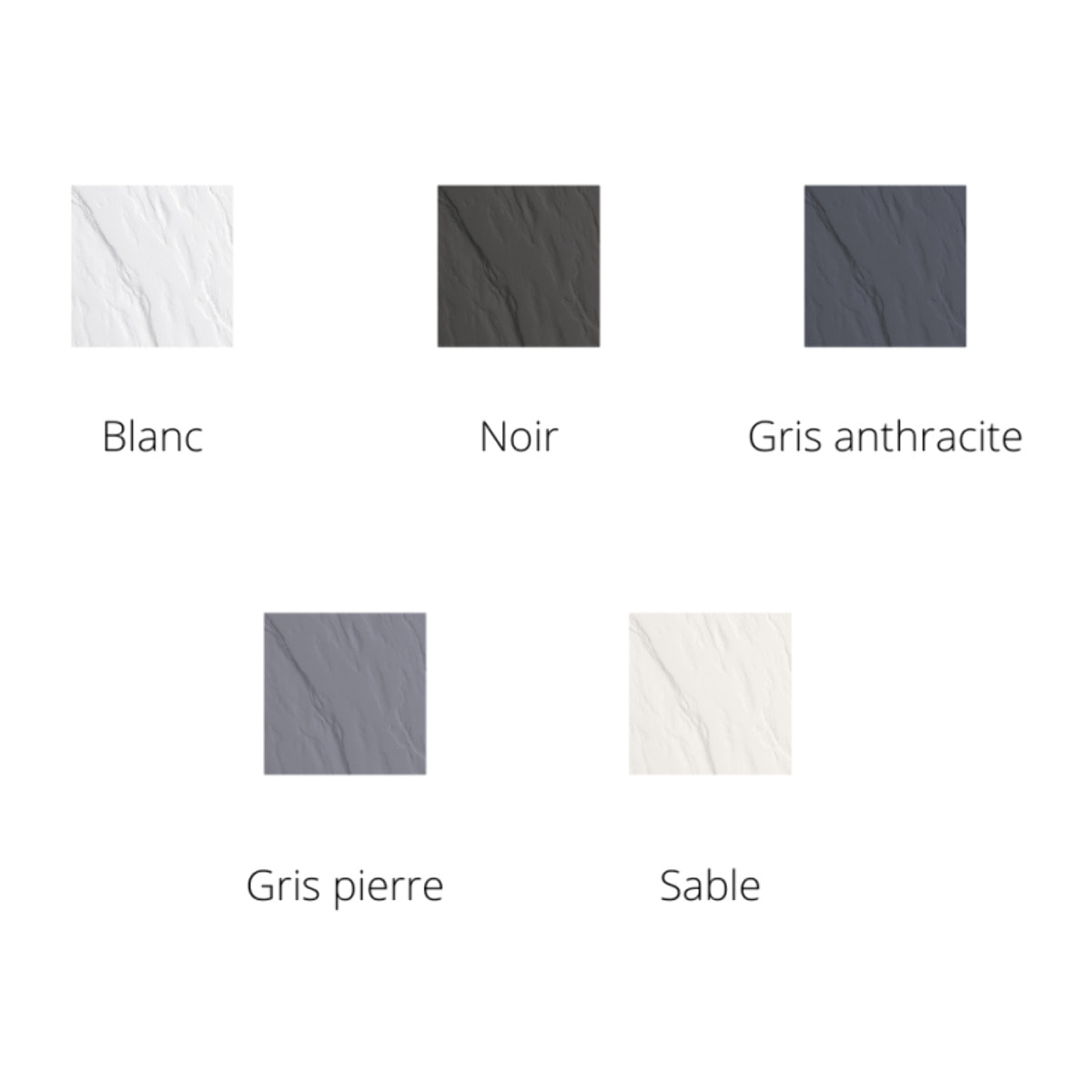 Receveur KINEDO découpable Kinerock Evo biolex rectangle gris pierre