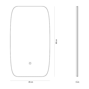 Miroir de salle de bain Ovale led Alday