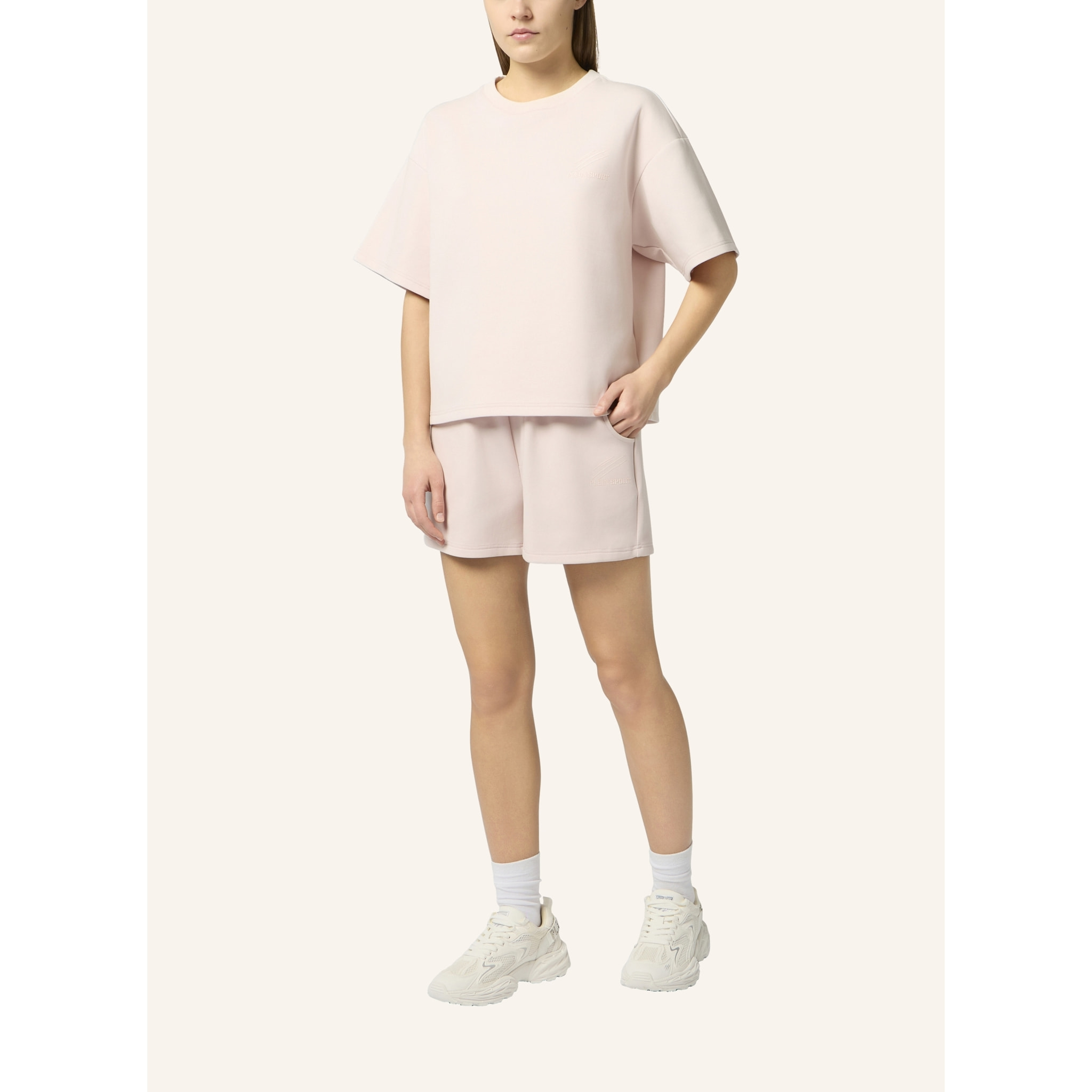 PLEIN SPORT Round Neck T-Shirt Icon Scratch