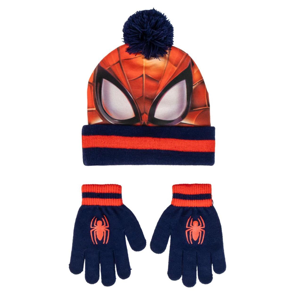Set gorro y guantes infantil unisex "Spiderman"
