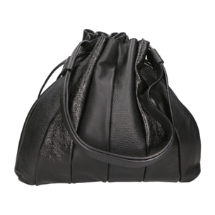 Borsa a spalla da donna - Modello Nunzia - Vera pelle - 30.0 x 33.0 x 7.0 cm