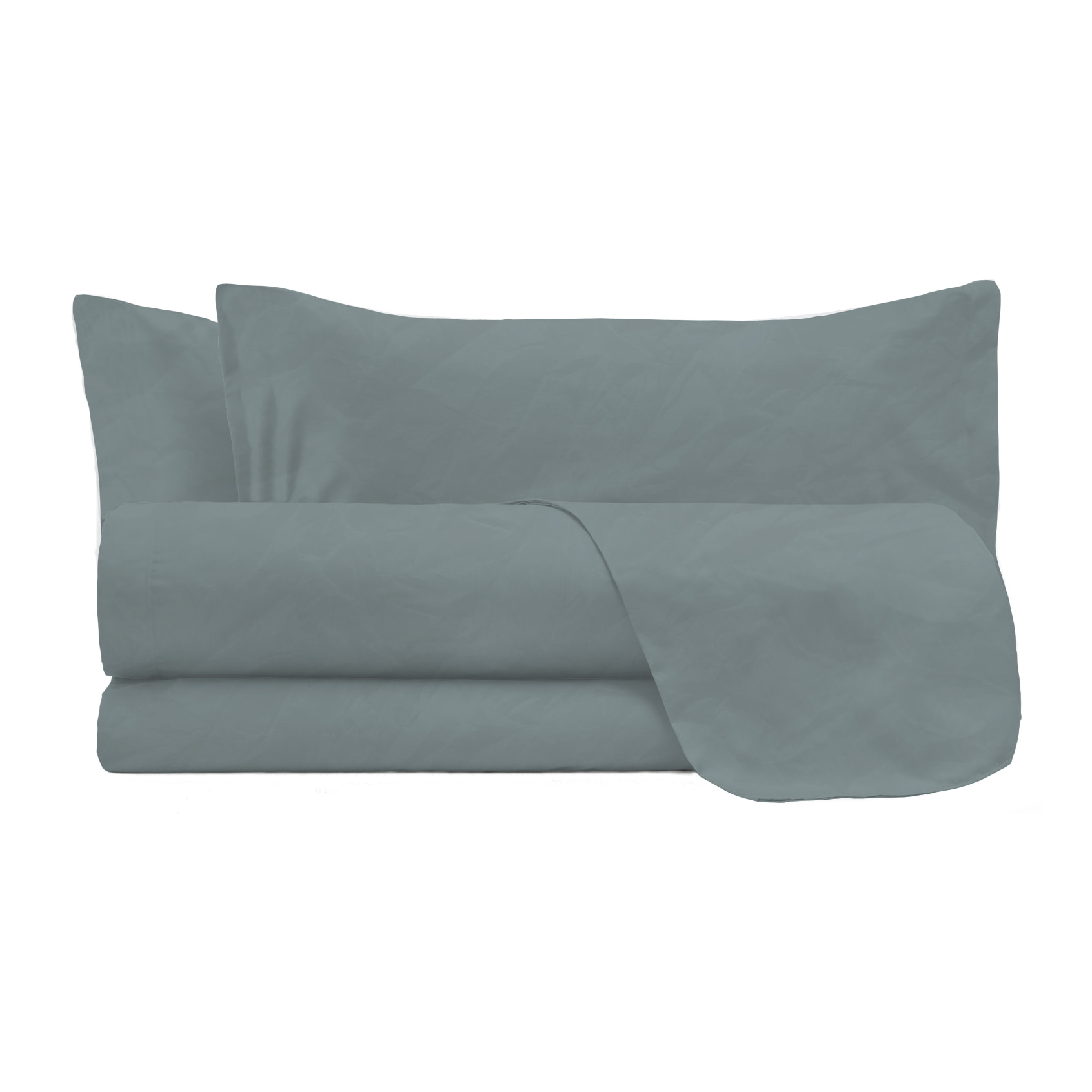 COMPLETO LETTO WATER WASHED, 100% Microfibra, No Stiro - GRIGIO CHIARO