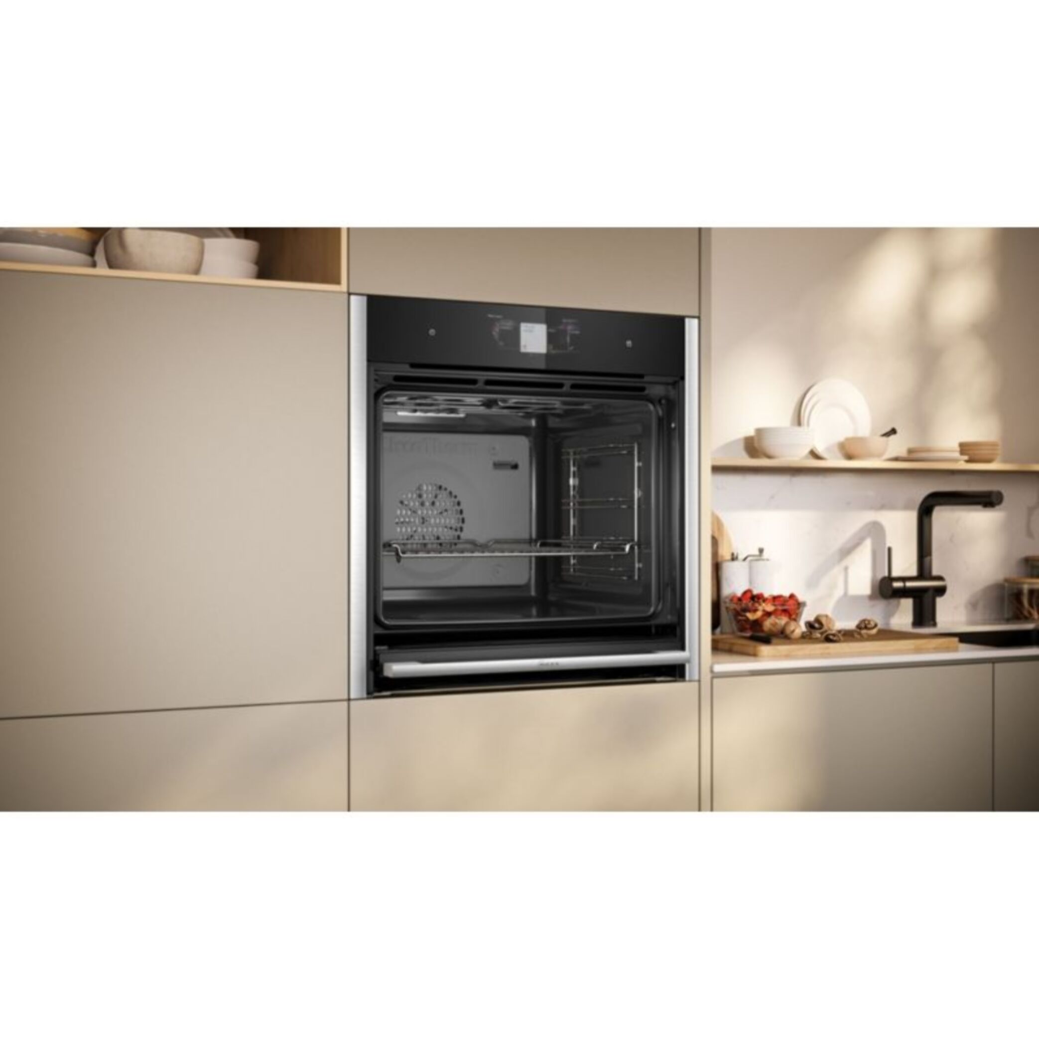 Four encastrable fonction vapeur NEFF B64FT33N0 N90 porte coulissante