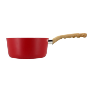 Casserole 18cm avec revêtement céramique rouge - tous feux COLORAMA