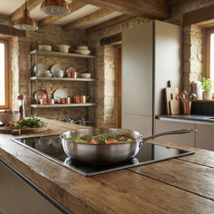 Gourmet - Sauteuse 28 cm inox triply