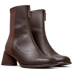 Botines - CAMPER Kiara - Marron - Cuero liso