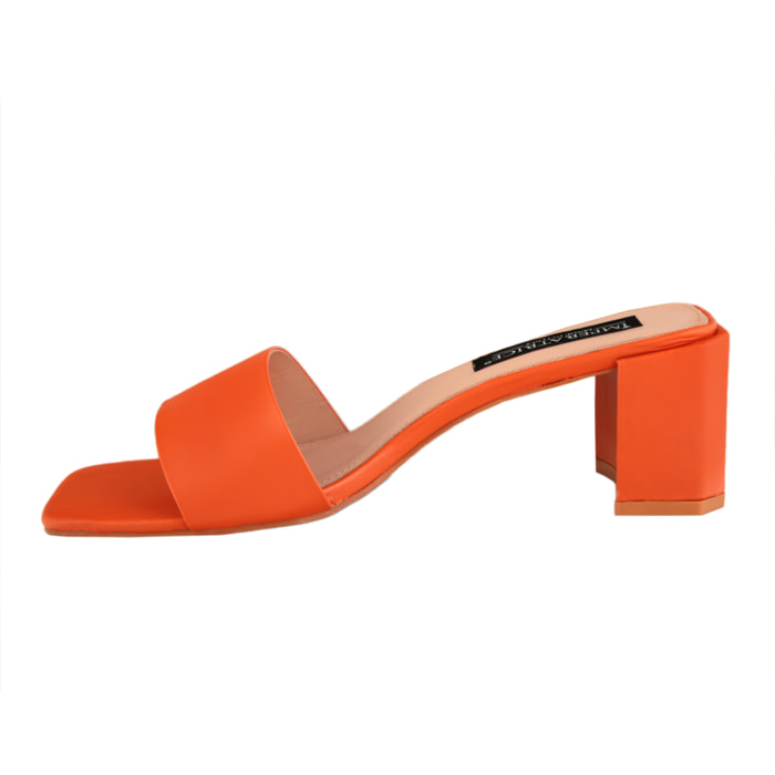 Sabot con tacco comodo quadrato