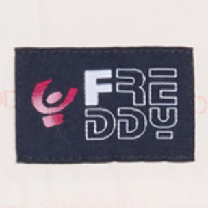 Camicetta Bambina Cropped a Righe Logate FREDDY