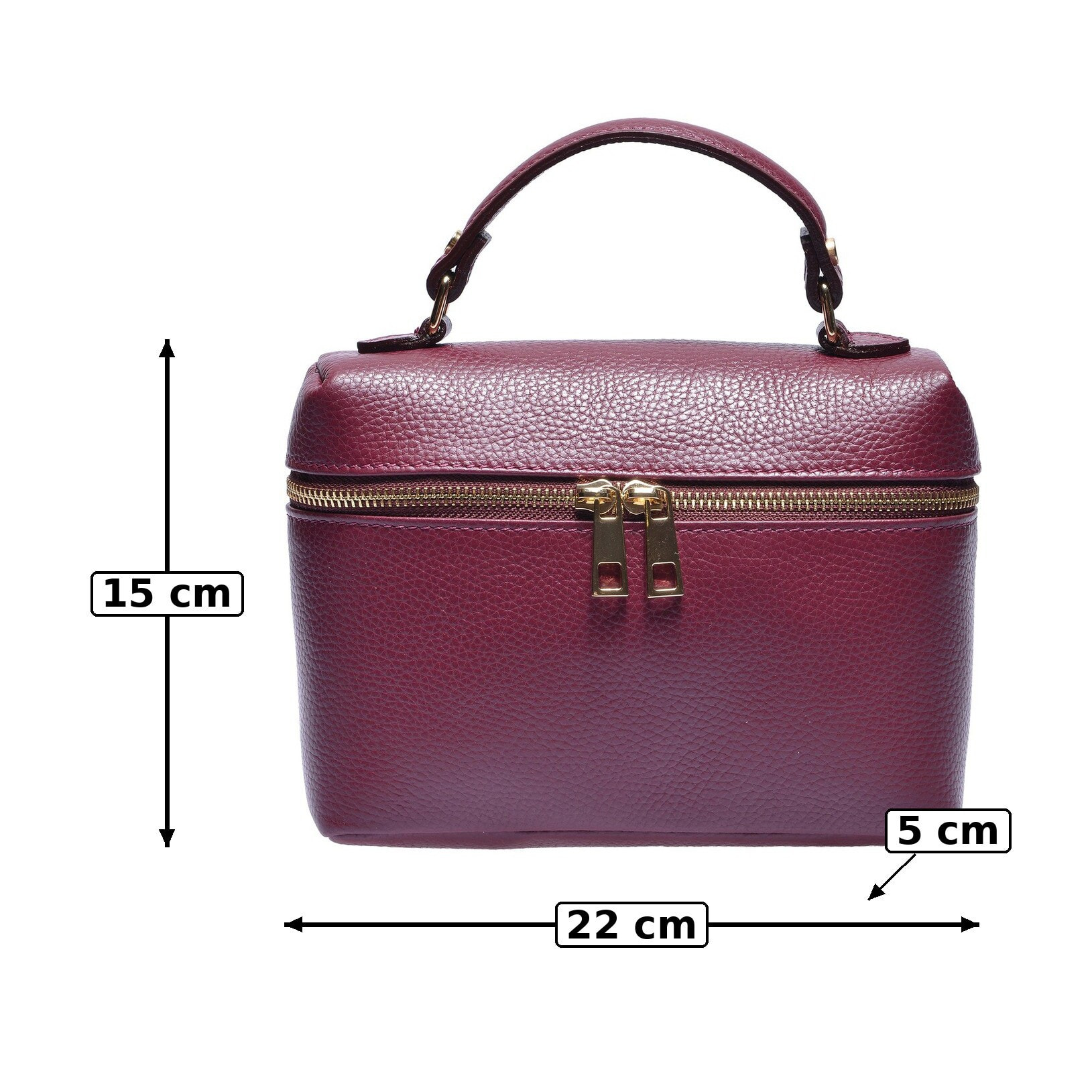 Tote Anna Luchini Bordeaux