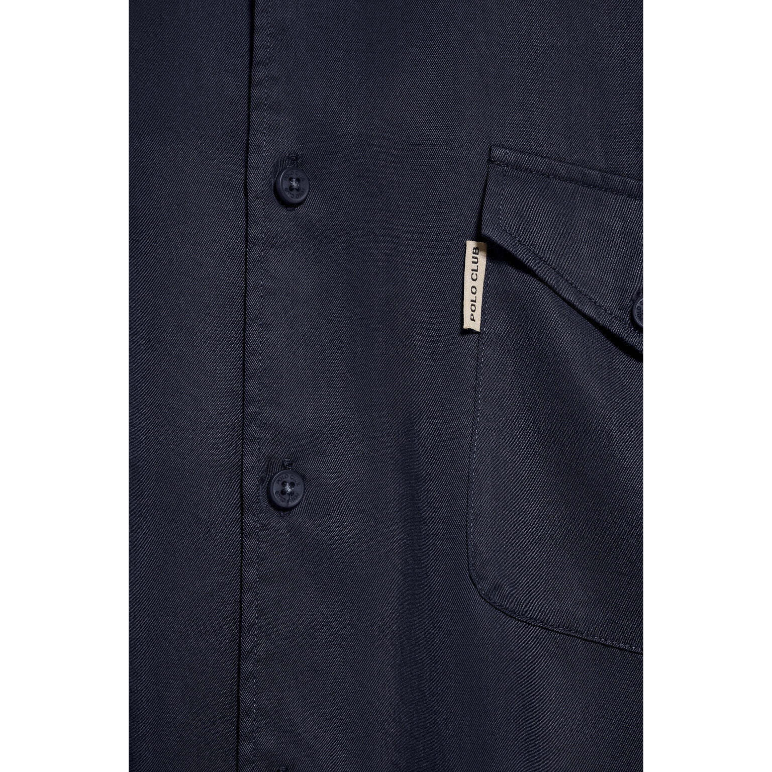 Camisa Franklin azul marino con bolsillos regular fit