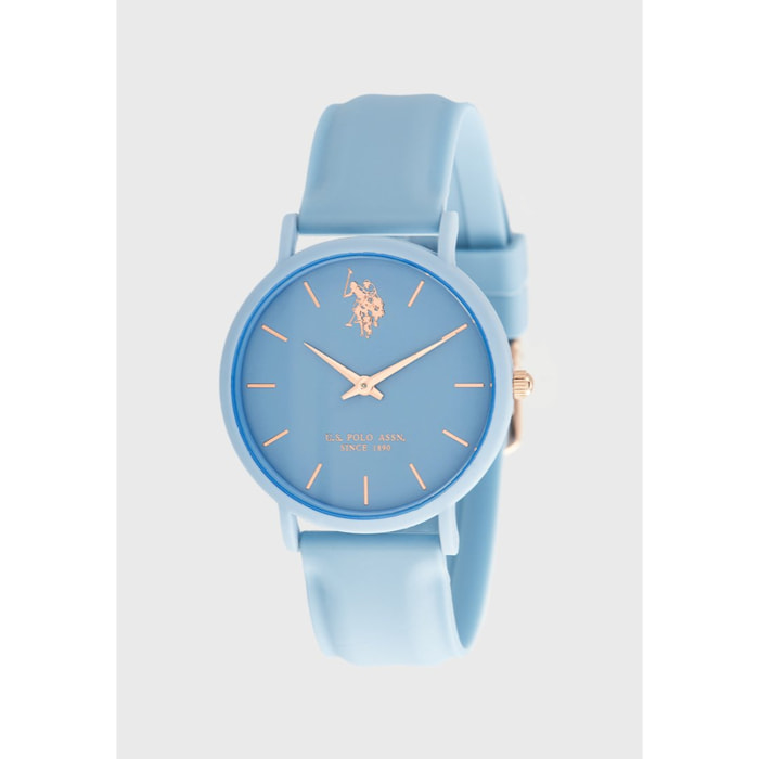 Orologio U.S. Polo Assn. In silicone azzurro