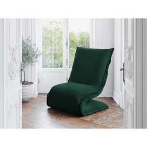 Fauteuil "Adeline" en velours vert bouteille