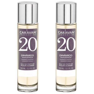 Caravan fragancias set de 2 frascos perfume de hombre nº20, de 150 ml