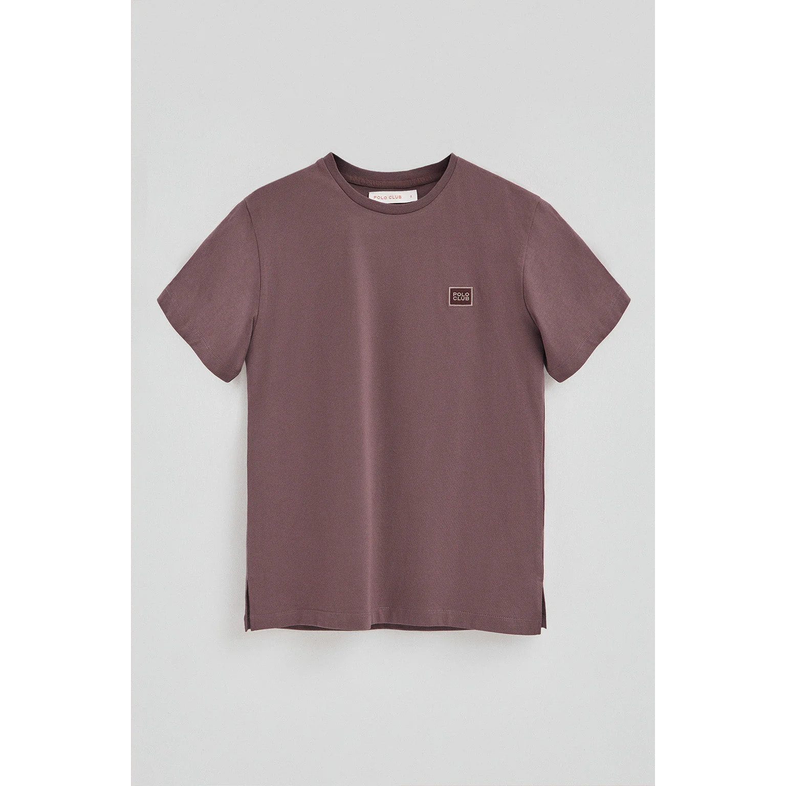 Maglietta rosa tortora dal fit dritto con toppa personalizzata Polo Club