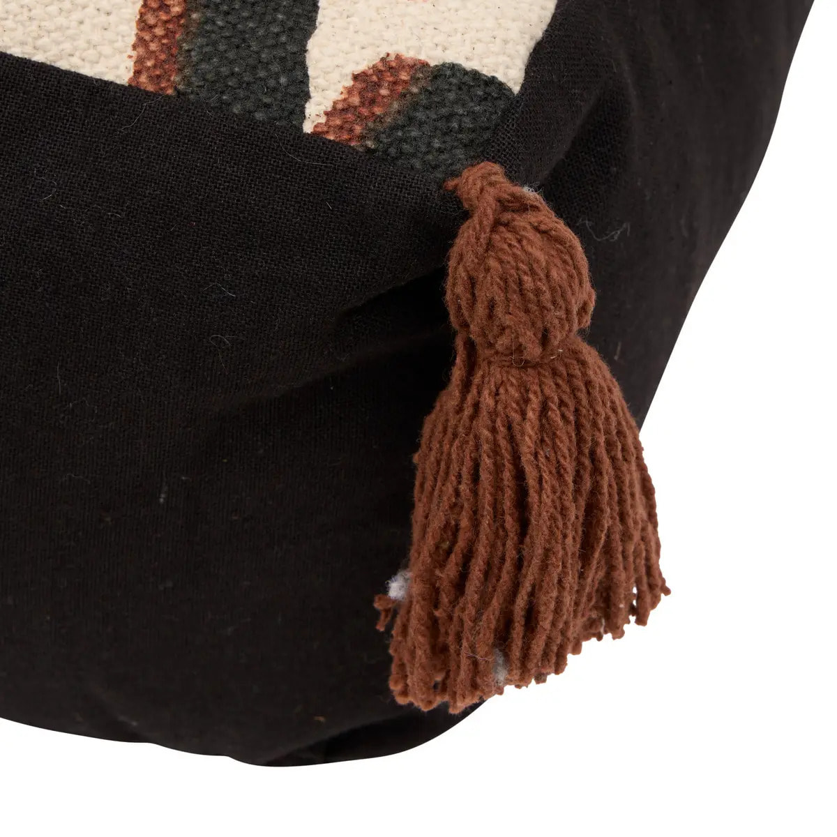 Coussin Wonja noir 48x48cm