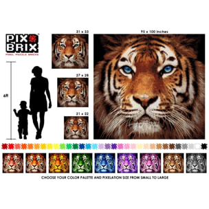 PIX BRIX PIXEL ART BOTES METALICOS 1500 PIEZAS, COLORES SURTIDOS GAMA SUAVE