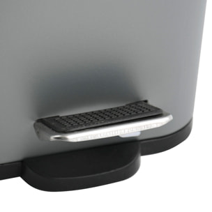 Cubo de basura con pedal ERIK de 5L en color Antracita - 14x28x29cm