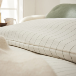 Housse de couette unie en flanelle de coton, ÉQUILIBRE, Beige