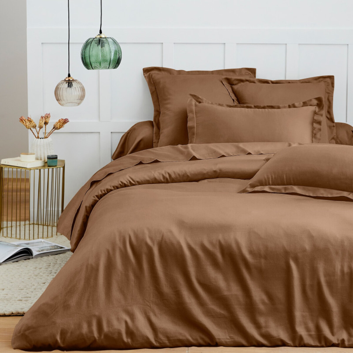 Taie de traversin 45 x 185 cm "Prémium" - Couleur: Prémium Taupe