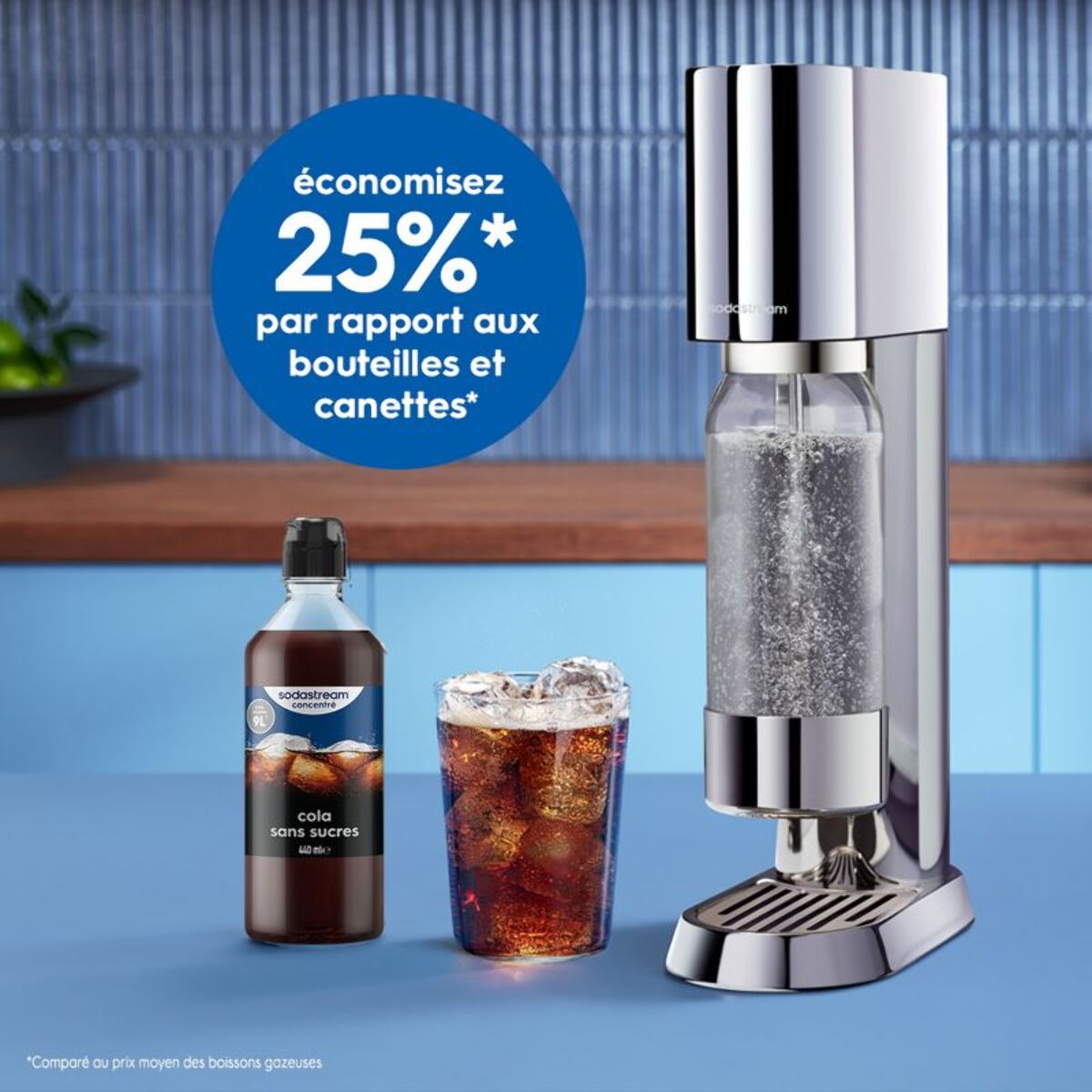 Concentré SODASTREAM COLA SANS SUCRES 440ml