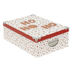 Lot de 6 boîtes rectangles imprimées