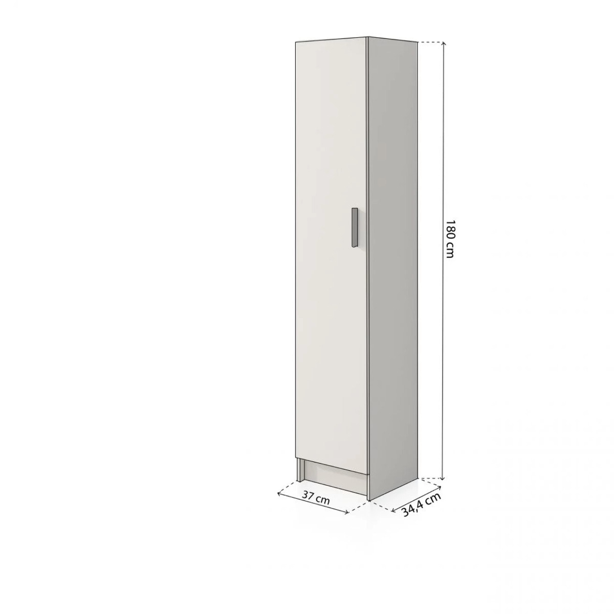 Armario Multi Useful SH 37 1 Puerta Blanco Roto
