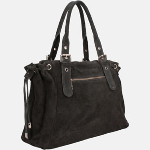 Borsa a mano da donna Made in Italy - Modello Celeste Plus - 100% pelle - 20.0 x 28.5 x 41.0 cm