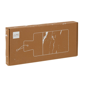 J-Line planche à fromage rectangulaire Marbre - pierre - beige/naturel - large