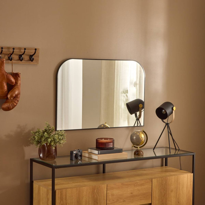 Miroir Alice rectangulaire 60x90cm noir