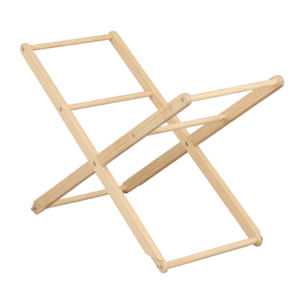 Support pour couffin bébé en bois de pin naturel - basculant ou fixe