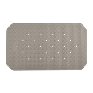 Tapis Fond de baignoire Caoutchouc RUBY 70x40cm Taupe Spirella