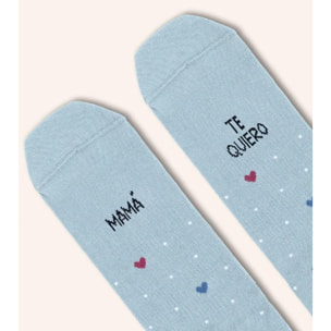 Calcetines "Mamá, te quiero" Corazones