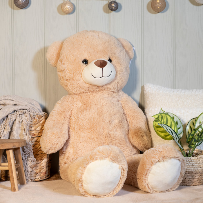 Peluche - JEUX 2 MOMES - Ours - Doux et Imposant - Blanc et Marron