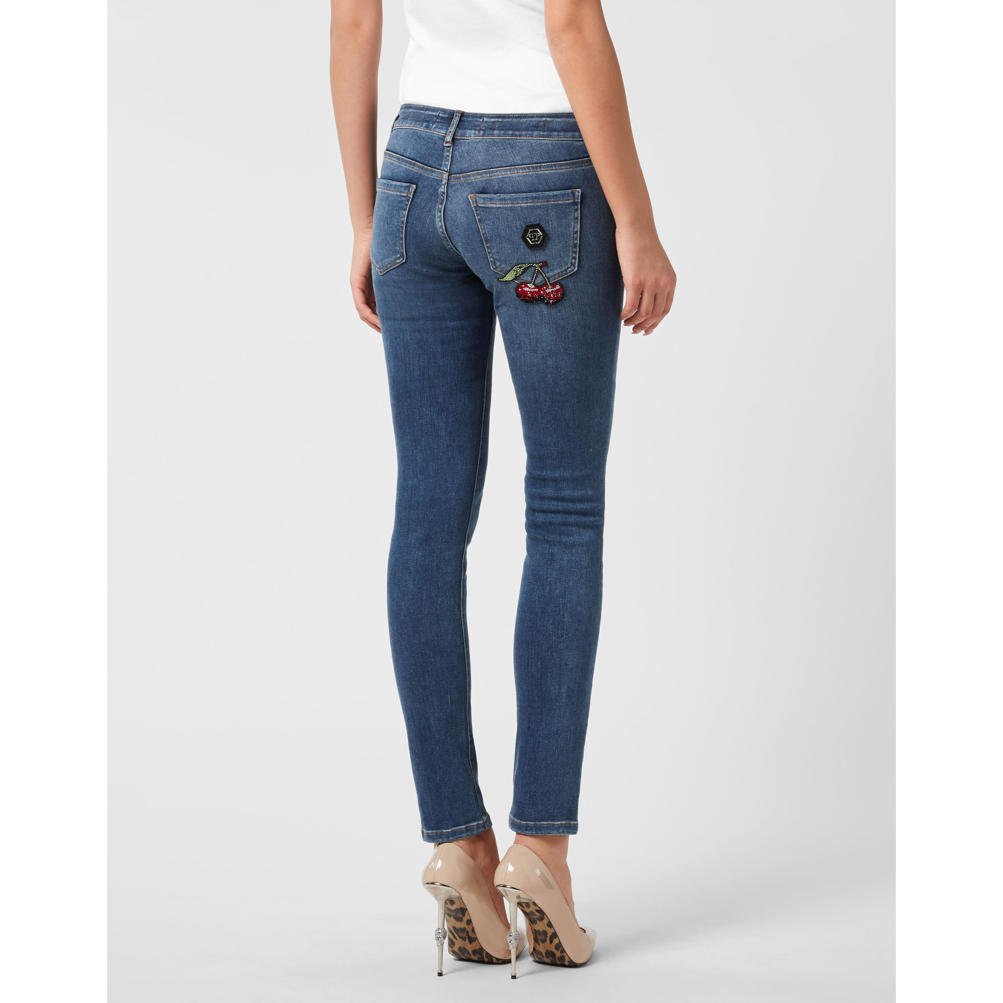 PHILIPP PLEIN Jeans Slim Fit CHERRIES