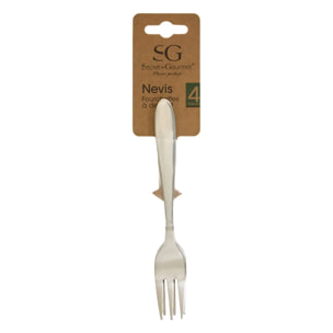 4 fourchettes dessert enfant Nevis L.14,3cm argent