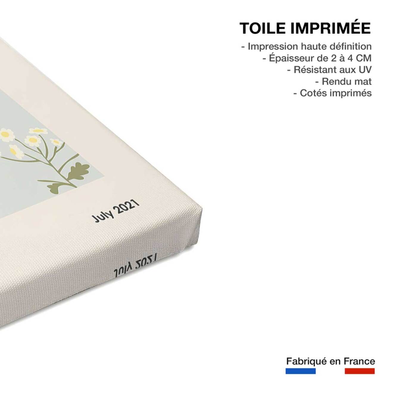 Tableau fleurs paris flower market  Toile imprimée
