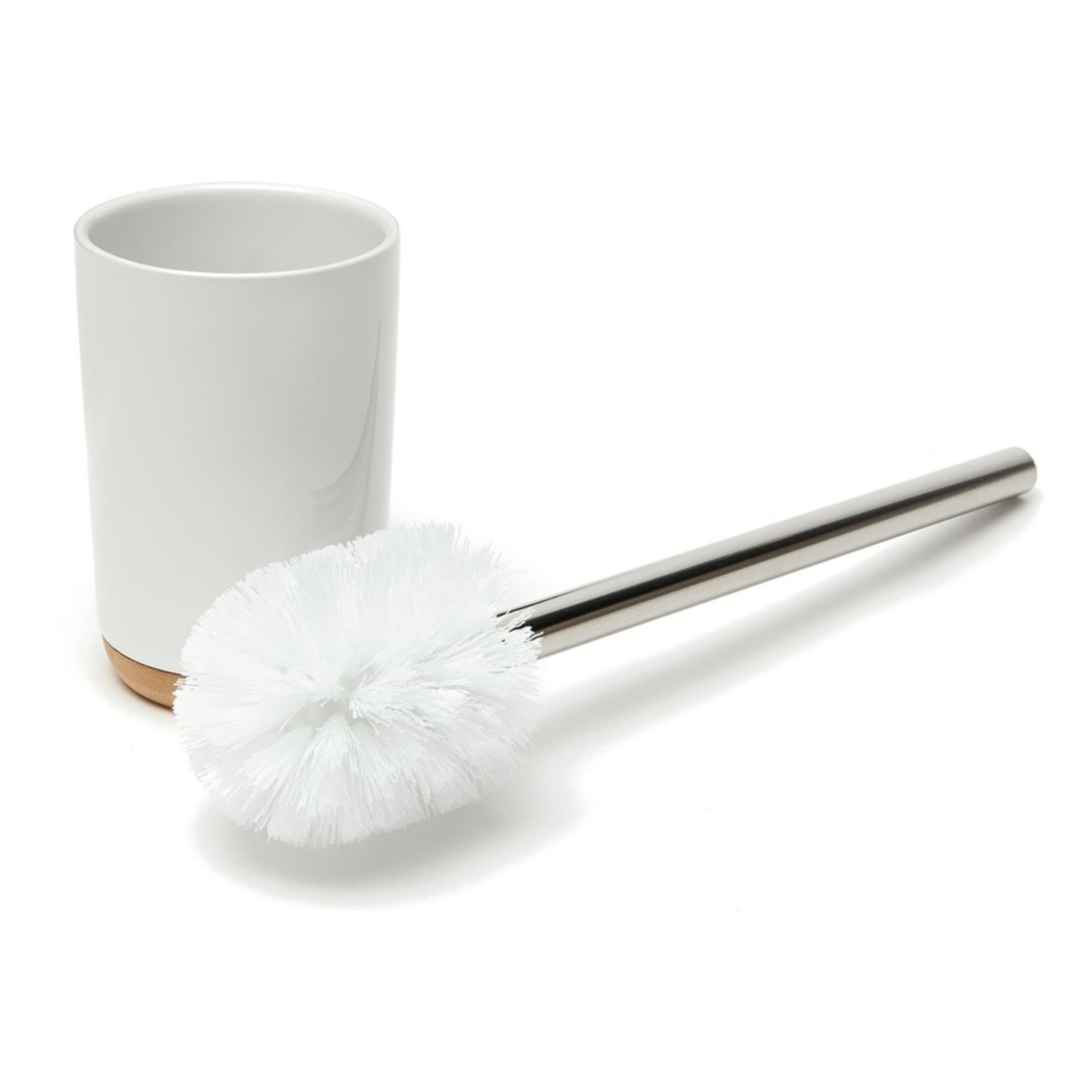 Ella Brosse WC , bois/blanc (SATDELLA37BI)