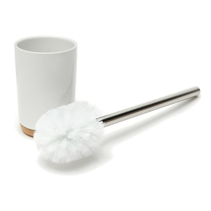 Ella Brosse WC , bois/blanc (SATDELLA37BI)