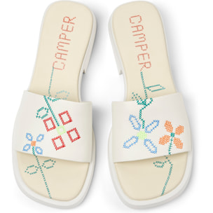 Sandalias - CAMPER Dana Twins - Blanco - Cuero liso