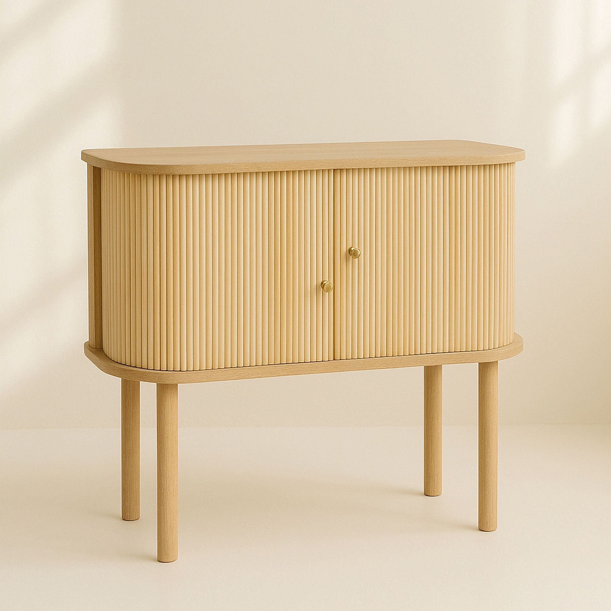 Bahut en bois clair avec portes coulissantes HECTOR