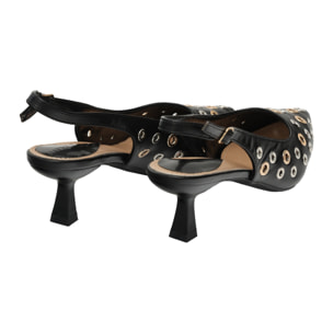 Decolletè borchie - tacco7,0 cm