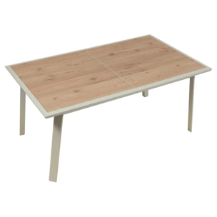 Table de jardin 10 places Pavane extensible argile