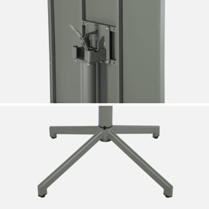 Table de jardin bistrot pliante métal + 2 assises EMILIA + CHIARA