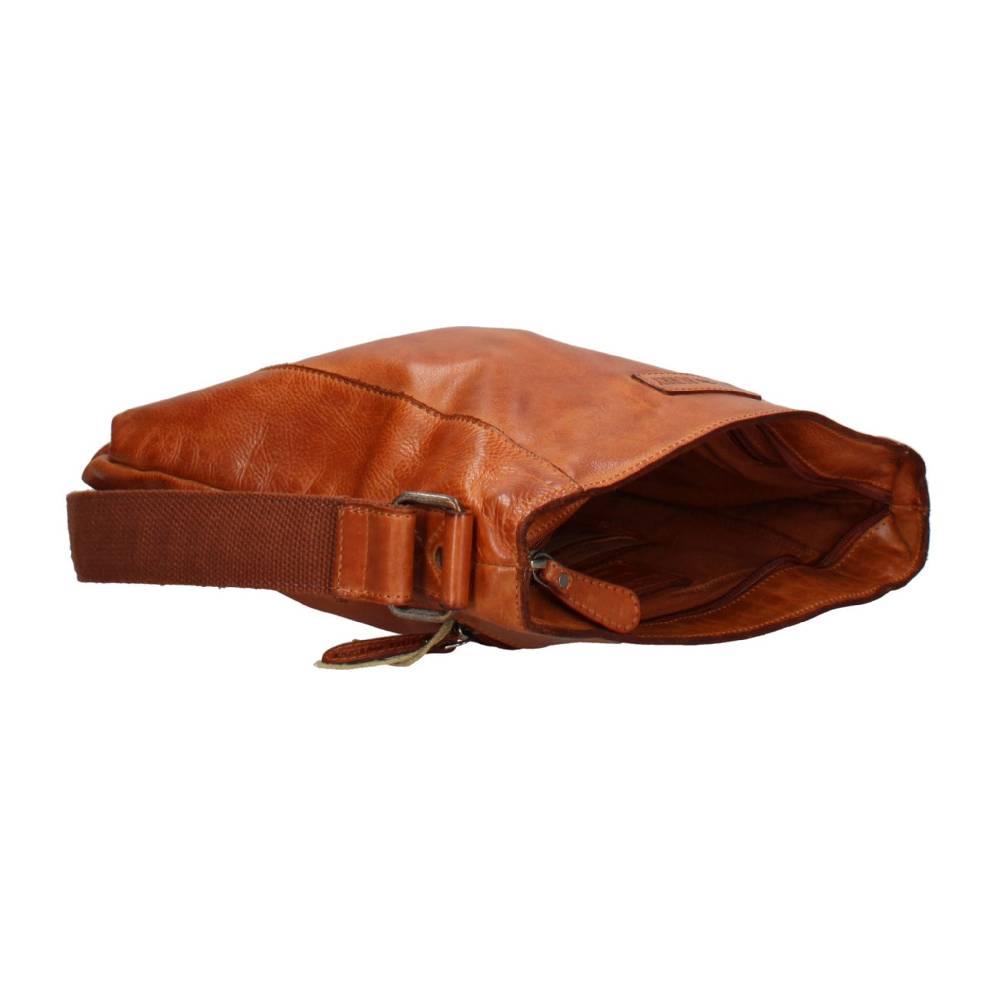 Borsa a tracolla uomo in vera pelle - Modello False - Casual - 30.0 x 30.0 x 6.0 cm
