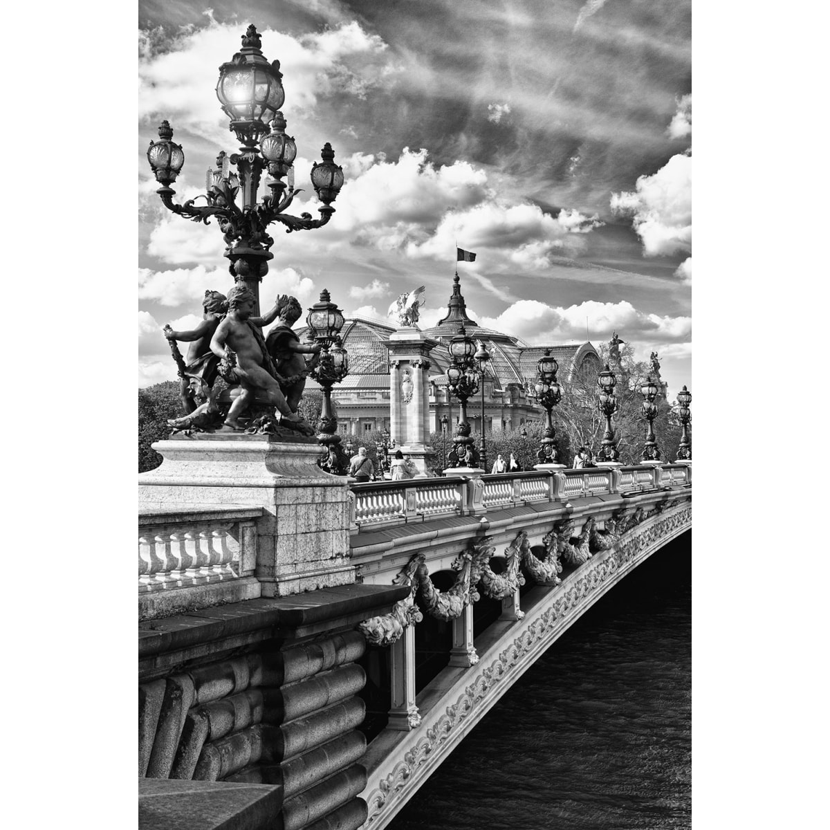 Tableau Paris Vue du pont Alexandre III Tableau alu Dibond