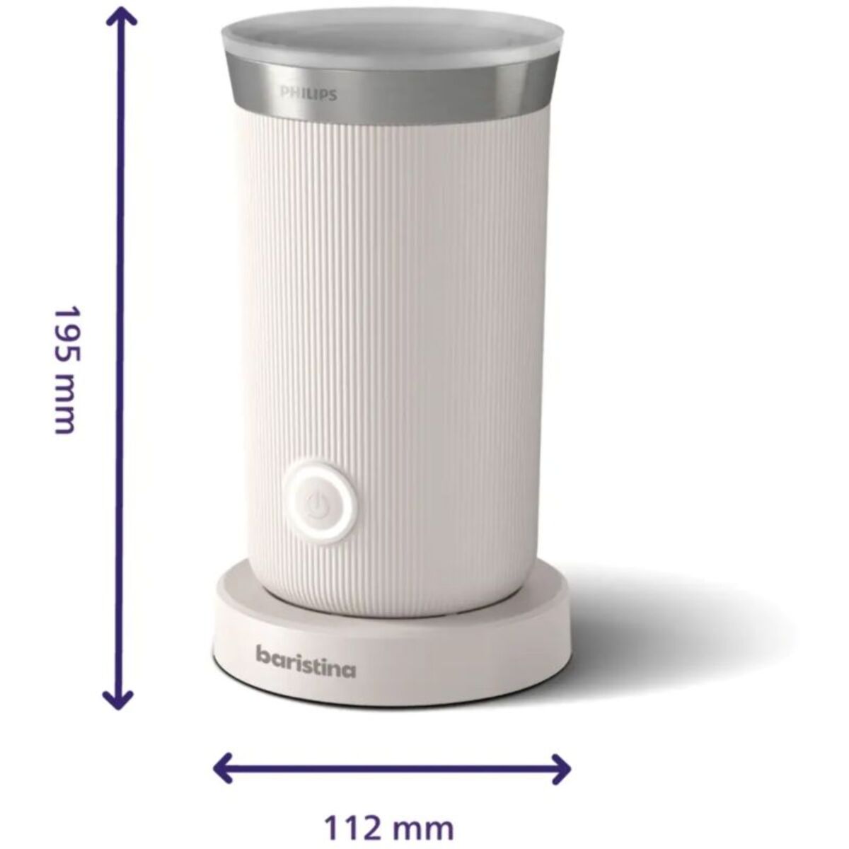 Mousseur à lait PHILIPS blanc pour baristina