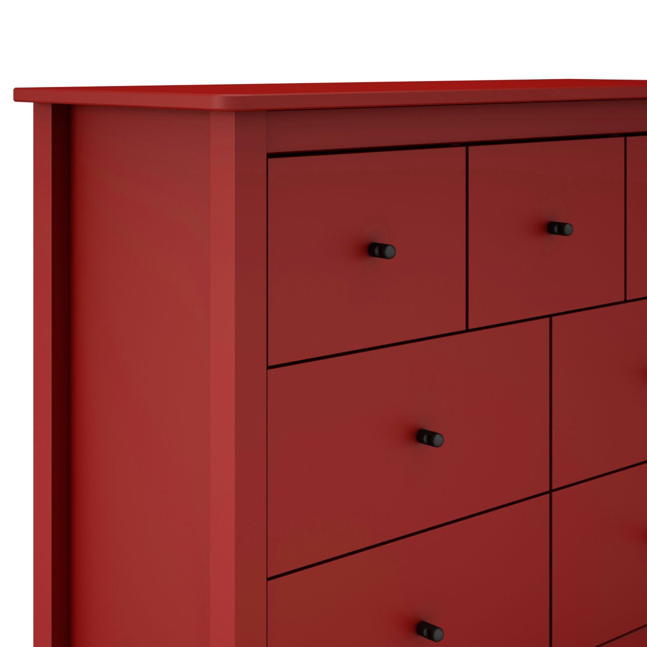 Cómoda Sail 7 cajones Crimson Red