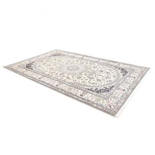 Tapis d'orient au motif oriental, artisanal noué main en laine